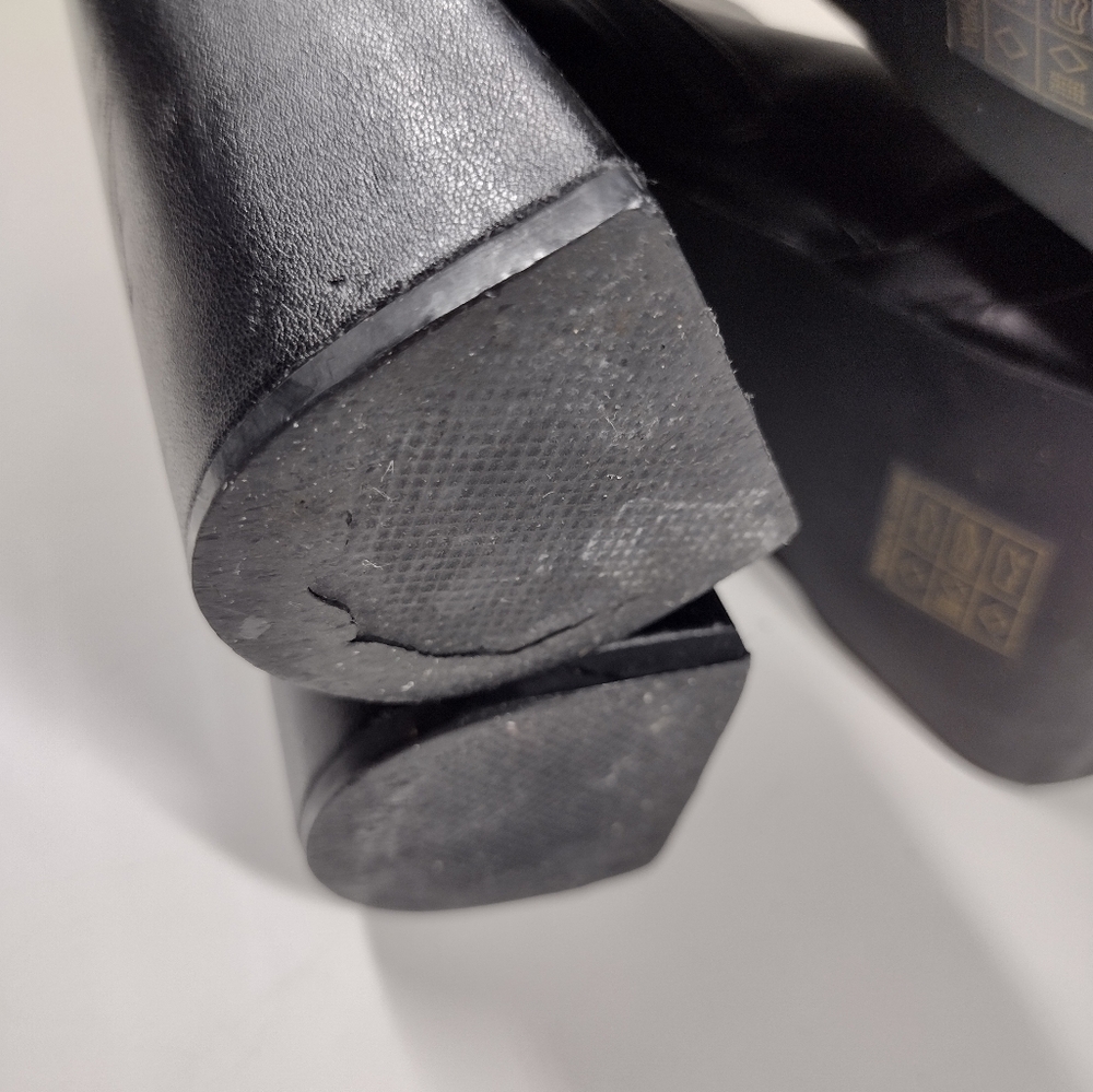 Boohoo Black Chunky High Platform Boots - Picture 8 of 15